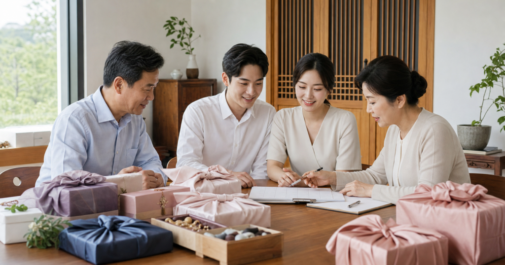 예단 전달 시기와 준비 순서: 양가 선물·일정 조율하는 법