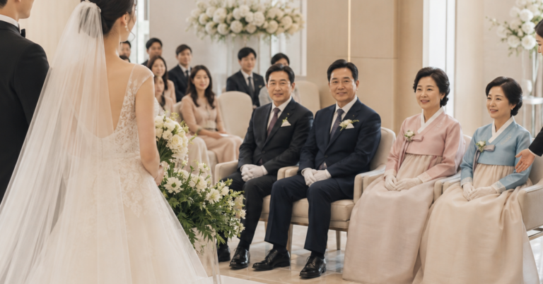 결혼식 양가 가족석 안내 체크리스트: 좌석표·호칭·식전 안내·사진 이동 정리