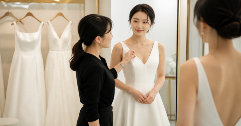 웨딩드레스 네크라인 고르는 법: 피팅 사진·헤어·주얼리와 함께 비교하는 체크리스트