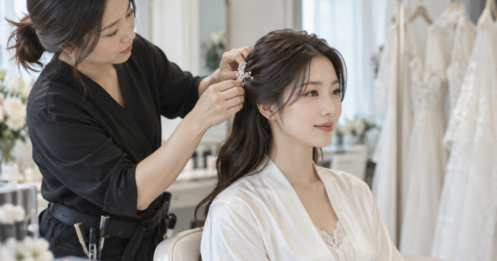 웨딩촬영 헤어변형 예약·순서 가이드: 시안·시간·신랑 스타일 체크