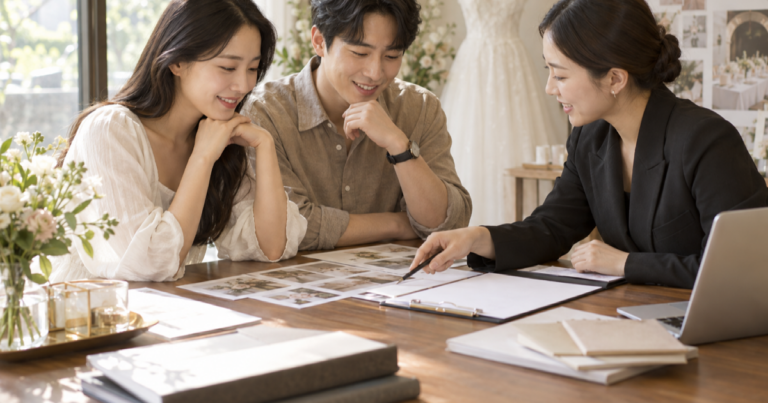 웨딩플래너 비용과 동행 방식 비교: 비동행·부분·풀동행 질문표